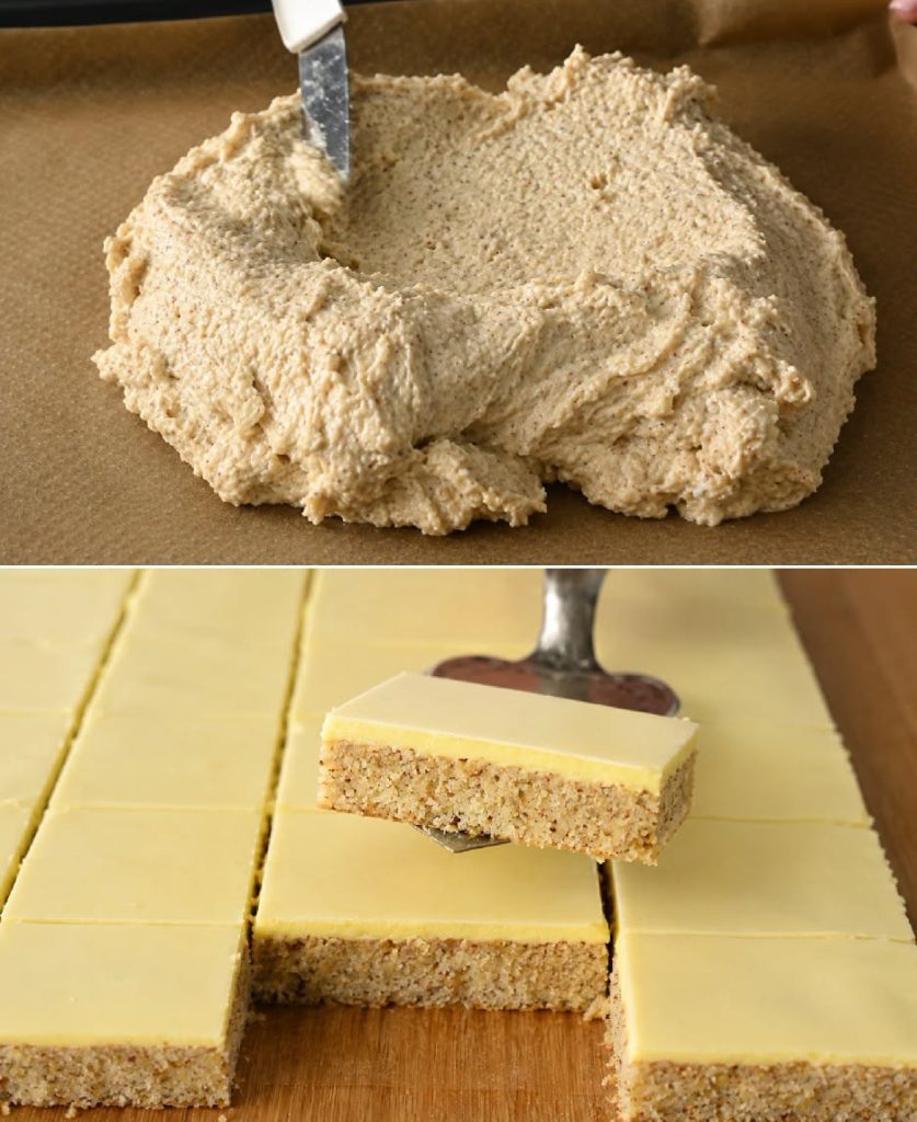 Žluté ořechové řezy – recept, který se zapsal do historie!