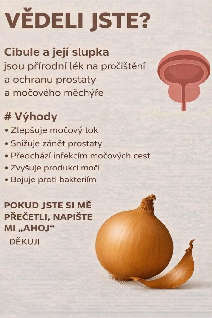 Jak přirozeně očistit prostatu a močový měchýř pomocí cibule a její slupky. Podrobnosti v první …