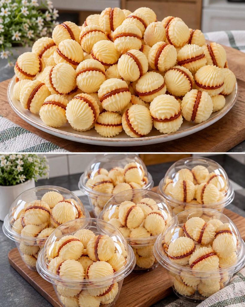 🍪 Křehké máslové sušenky s guavovou náplní – rozplývají se na jazyku! 😍❤️